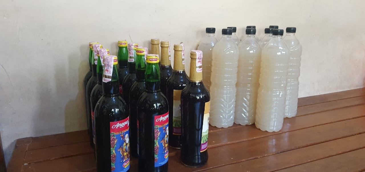 Polres Bantul Razia Miras Puluhan Botol Diamankan Petugas