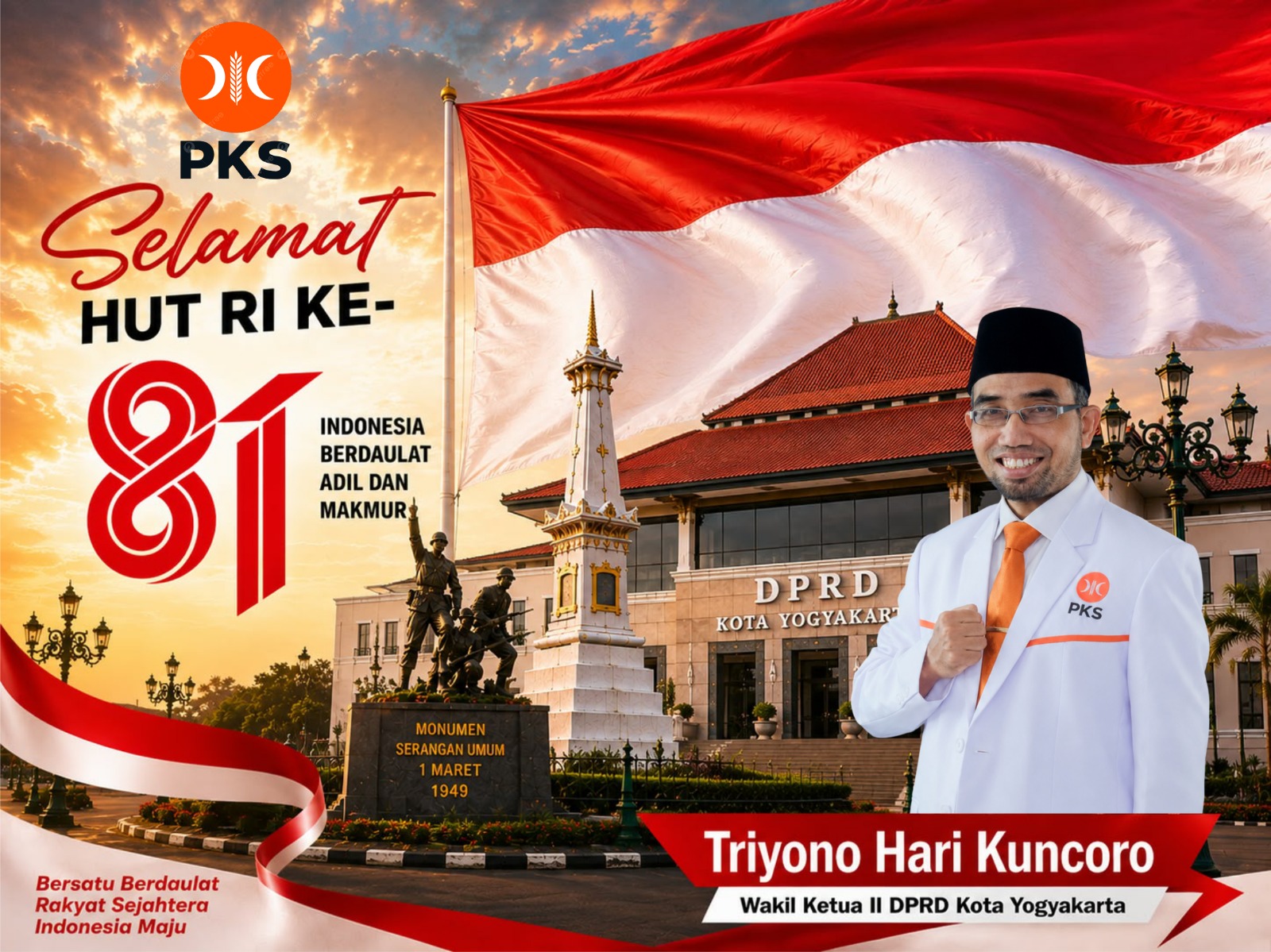 HUT RI - wakil ketua II dprd yogyakarta