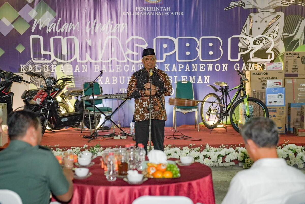 Bupati Sleman Puji Kalurahan Balecatur, Realisasi PBB P2 Jadi Teladan 85 Kalurahan Lain