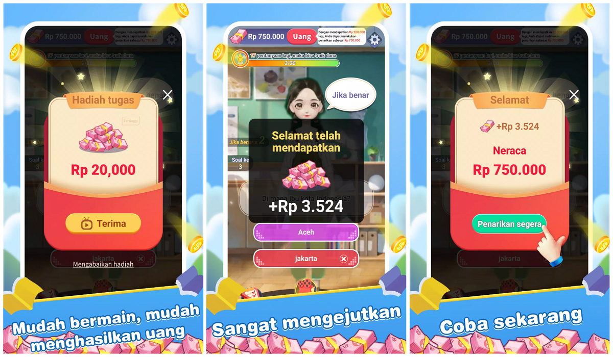 Selesaikan Kuis Online di Million Quiz Penghasil Cuan dan Dapatkan Rp100 Ribu Setiap Harinya, Intip Disini