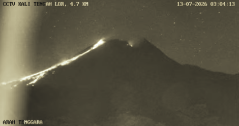 Merapi Kembali Keluarkan Awan Panas Guguran Senin Pagi, Suplai Magma Masih Berlangsung