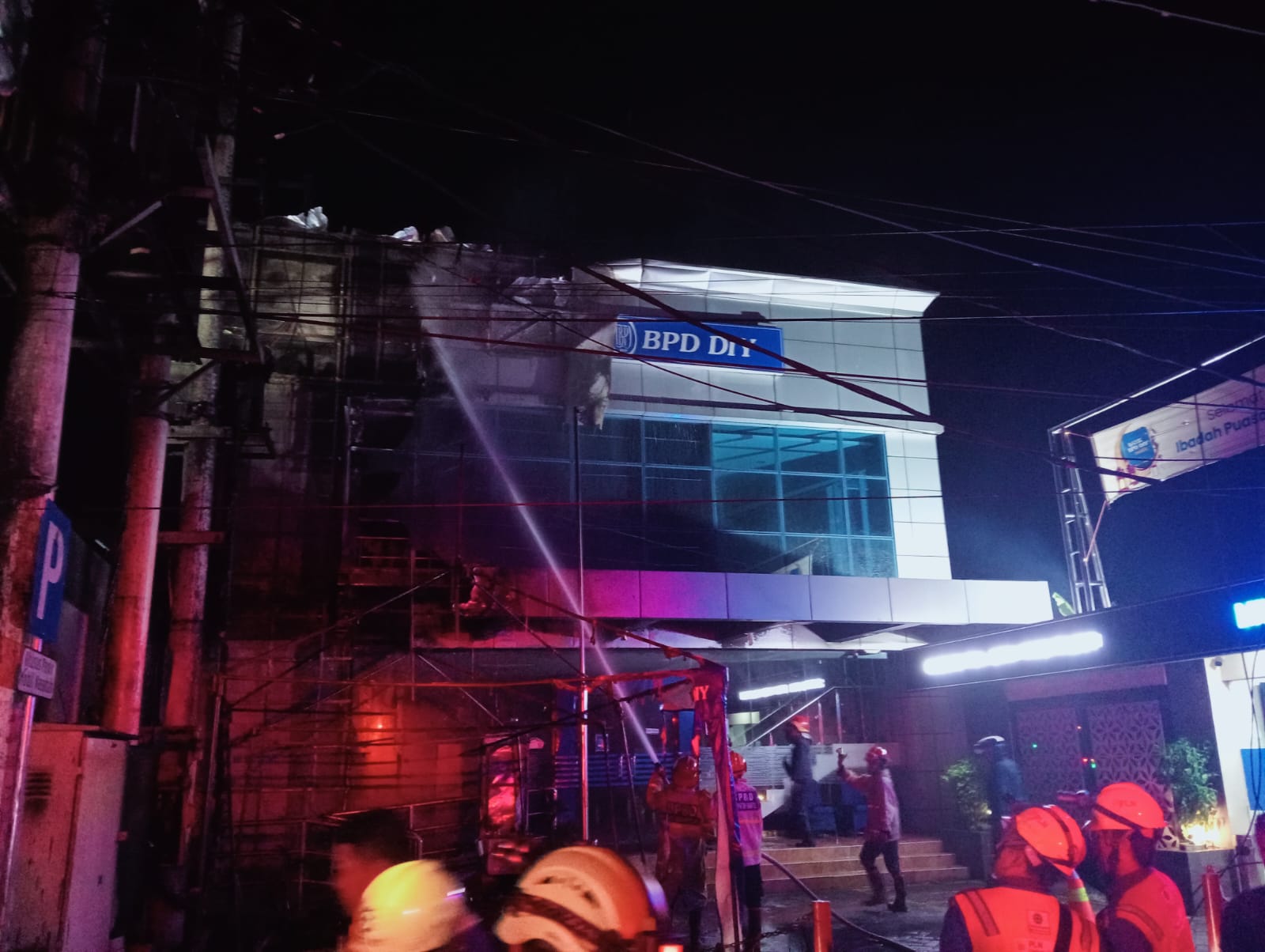 Kantor Bank BPD DIY di Wirobrajan Terbakar, Enam Motor Inventaris Hangus