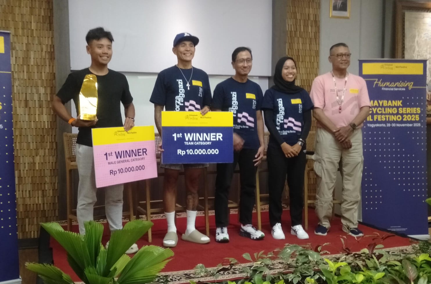 Cerita Para Juara Maybank Cycling Series Il Festino 2025, Taklukkan Tanjakan dan Rute Menantang Yogyakarta