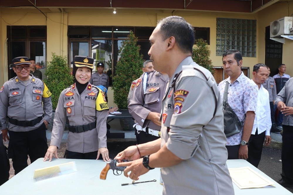 Polres Bantul Gelar Pemeriksaan Senpi untuk Mencegah Penyalahgunaan 