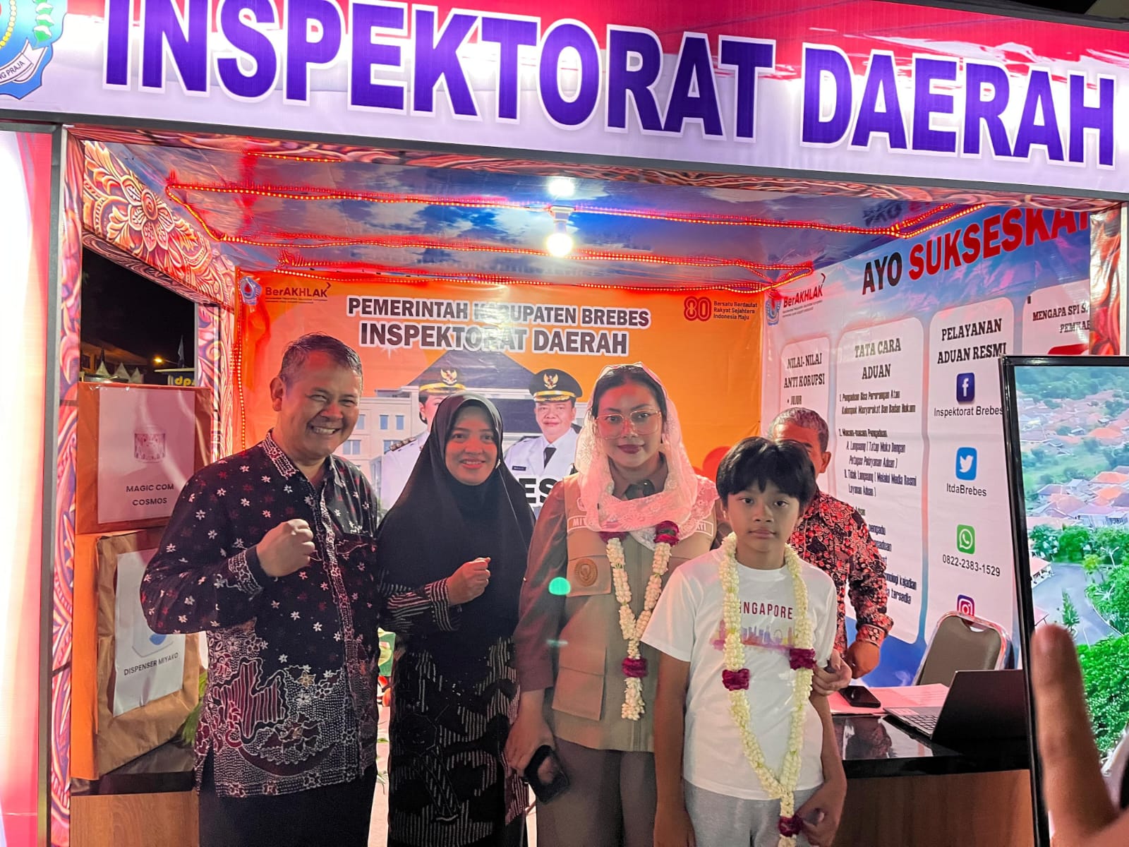 140 Video Konten Edukasi Anti Korupsi Meriahkan Stand APIP Selama Brebes Fair 2025