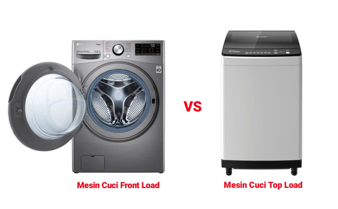 Mending Mesin Cuci Top Load atau Front Load? Ini Spesifikasi dan Perbedaannya!