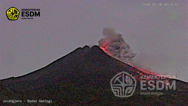 Awan Panas Guguran Gunung Merapi Terjadi Dua Kali, Jarak Luncur Capai 1,4 Km