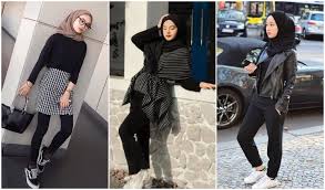 Jenis Padu Padan Style Outfit Wanita Hijab Warna Hitam, Simple Tapi Stylish Yang Anti Boring & Trendi 2025