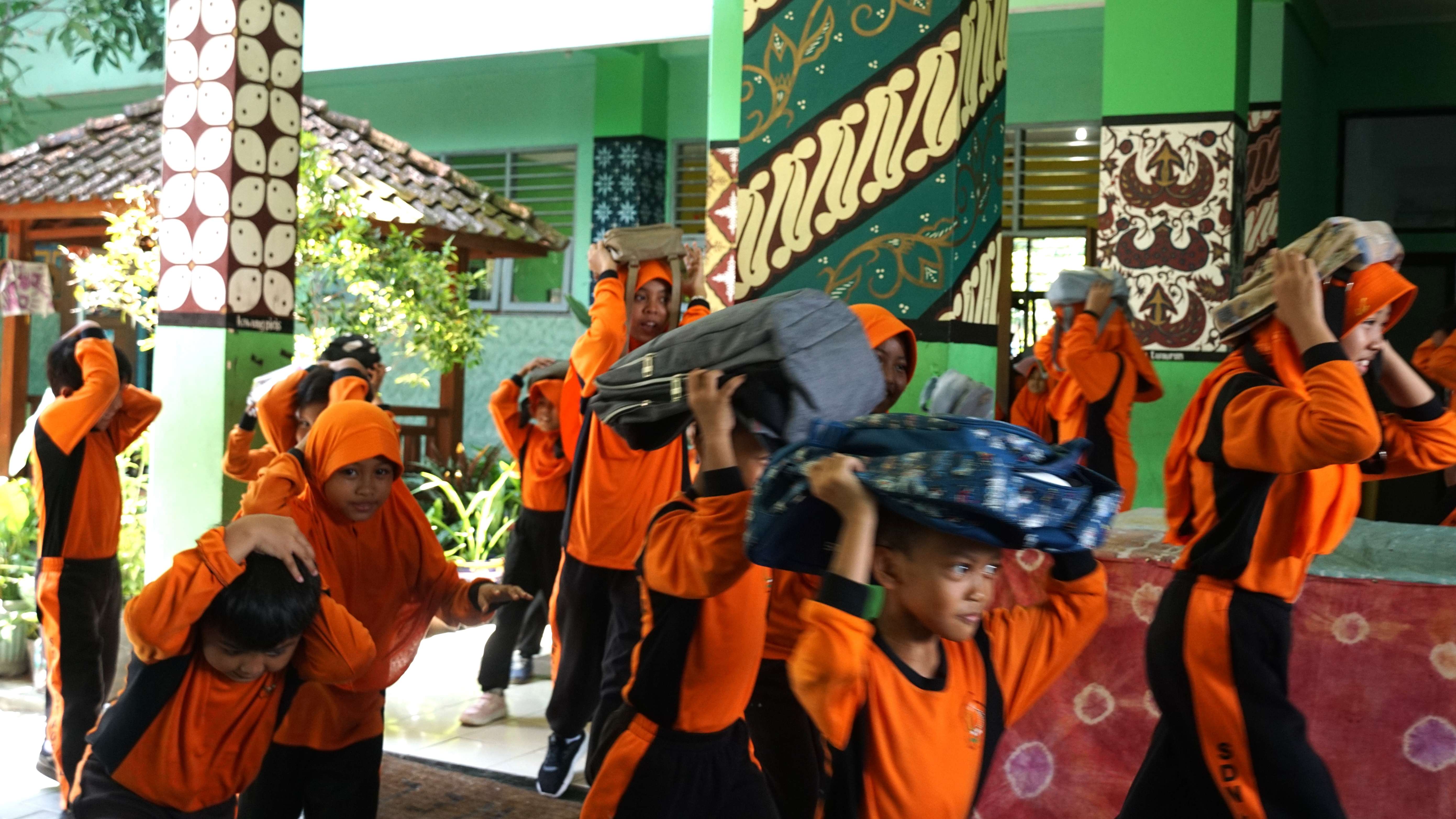 Siap untuk Selamat, BPBD Kota Yogyakarta Gelar Simulasi Peringatan Bencana di Empat Sekolah