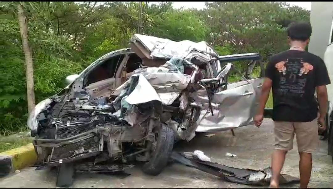 Kecelakaan Maut di Jalan Tol Pejagan-Pemalang, Mini Bus Tabrak Truk Boks, Dua Orang Tewas
