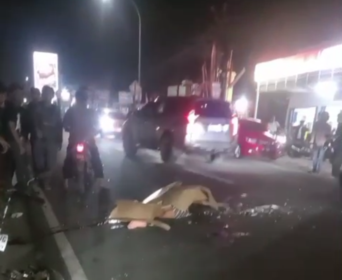 Putar Balik Berujung Maut di Jalan Kaliurang, Pengendara Suzuki Satria Tewas Seketika