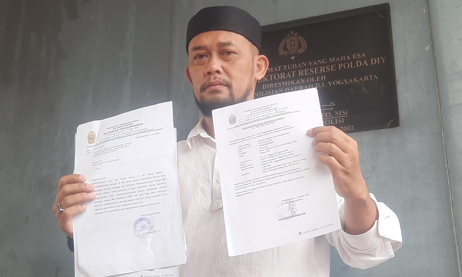 FJI Laporkan Dugaan Pemalsuan Dokumen Perizinan GMS Bantul ke Polda DIY