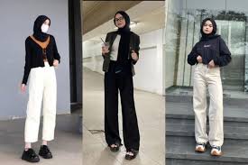 Simak Pilihan Outfit Monokrom Wanita Hijab, Penampilan Elegan dan Stylish Di Berbagai Suasana