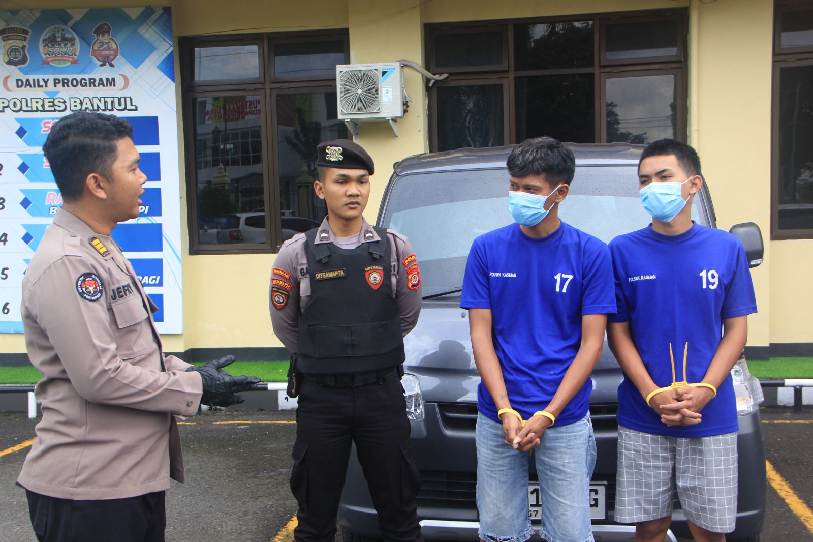 Gadaikan Mobil Pikap Rental, Polsek Kasihan Amankan Dua Orang Pelaku