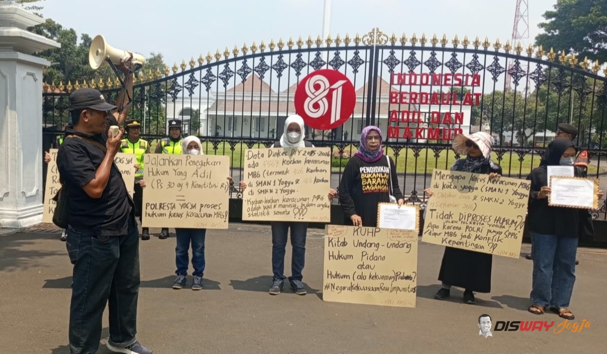 KPH AKSI Kembali Gelar Aksi di Gedung Agung, Soroti Proses Hukum Kasus Keracunan MBG