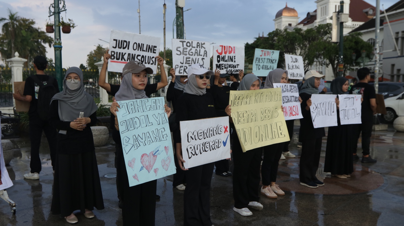 Mahasiswa Ilmu Komunikasi Unisa Yogyakarta Serukan Penolakan Judi Online