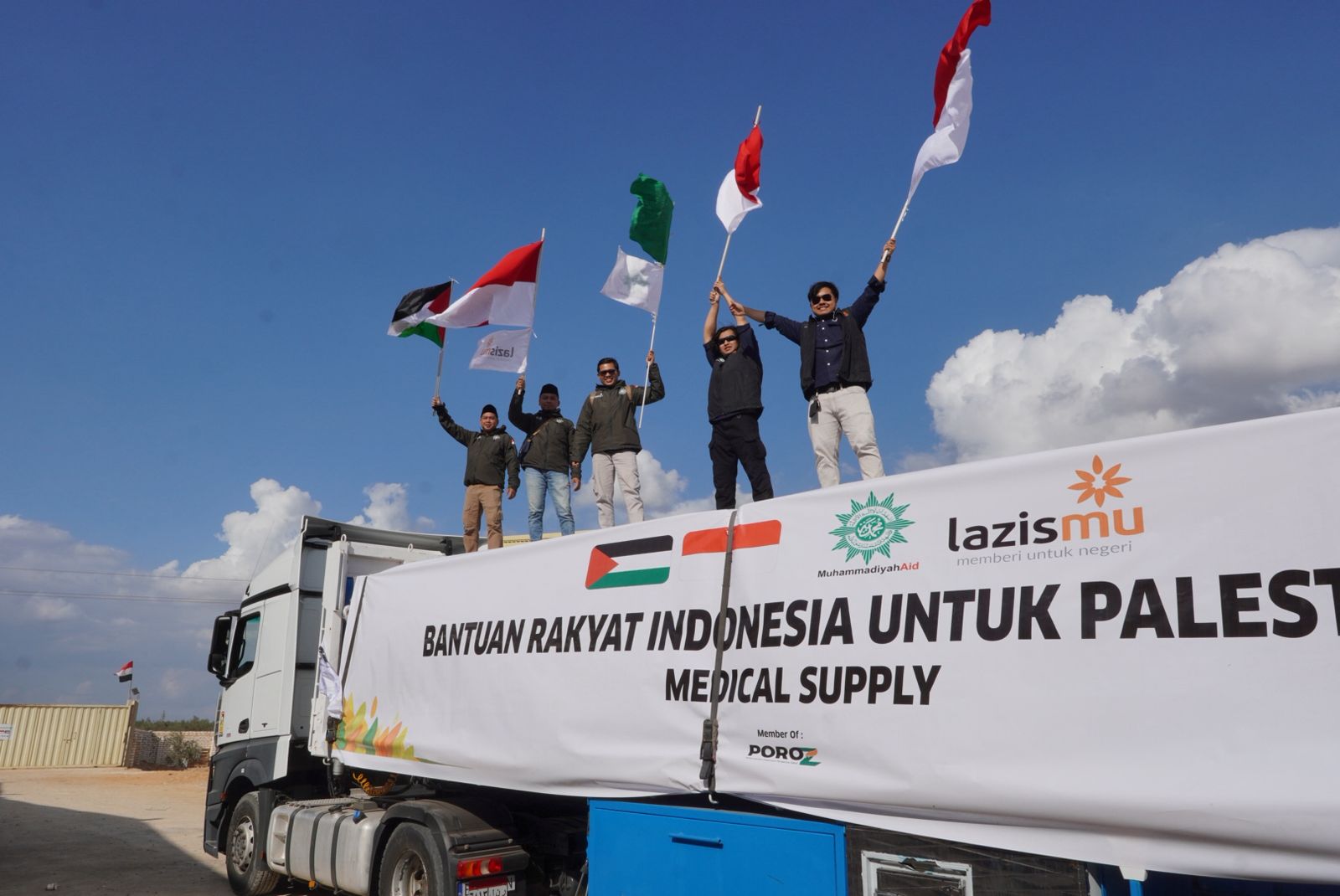 Lazismu Kirim Enam Truk Bantuan Kemanusiaan untuk Gaza Lewat Mesir