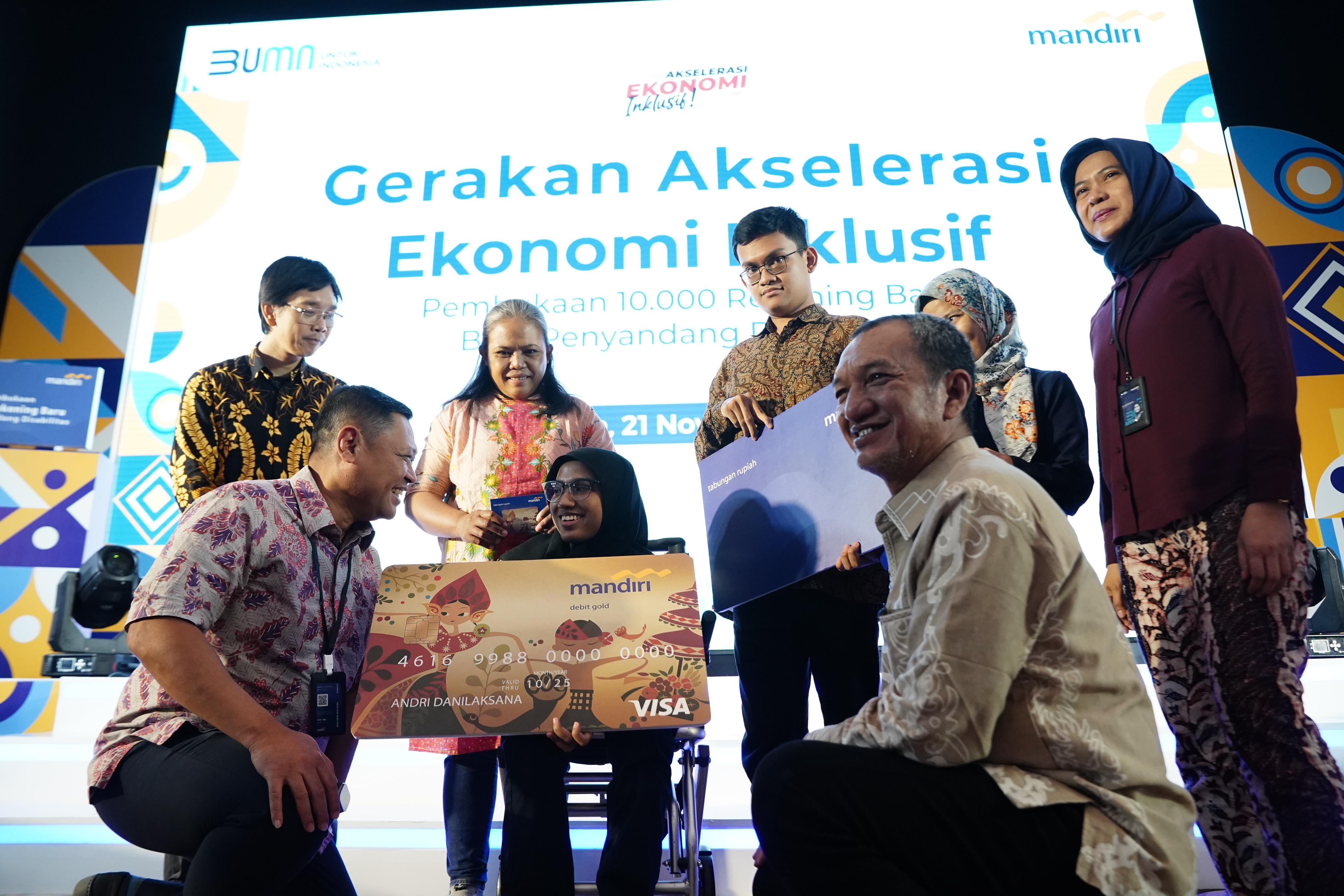 Tingkatkan Inklusivitas, Bank Mandiri Buka 10.000 Rekening Tabungan bagi Penyandang Disabilitas