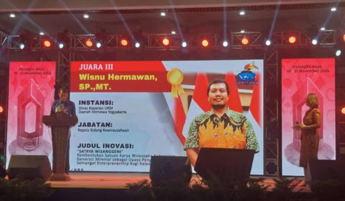 Inovasi Saka Wirausaha, Diskop UKM Yogyakarta Mendapat Penghargaan Skala Nasional