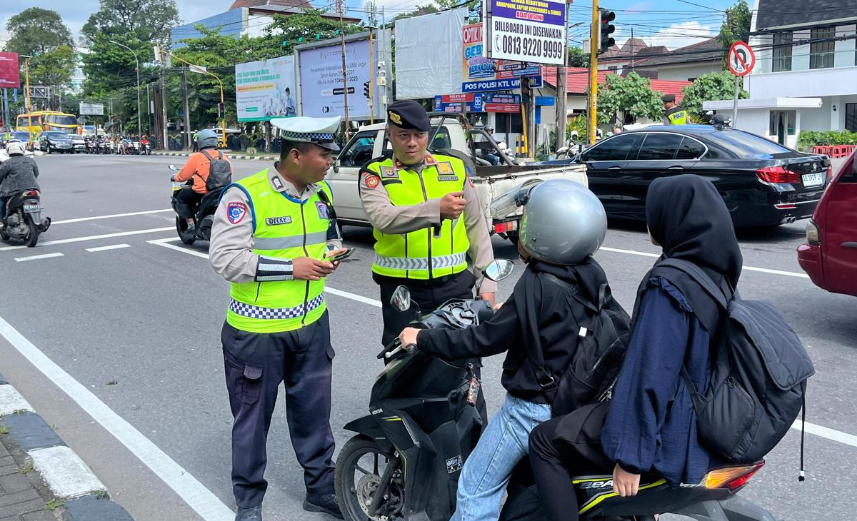 120 Tilang dan 1.198 Teguran Diberikan, Polda DIY Kedepankan Edukasi Lalu Lintas