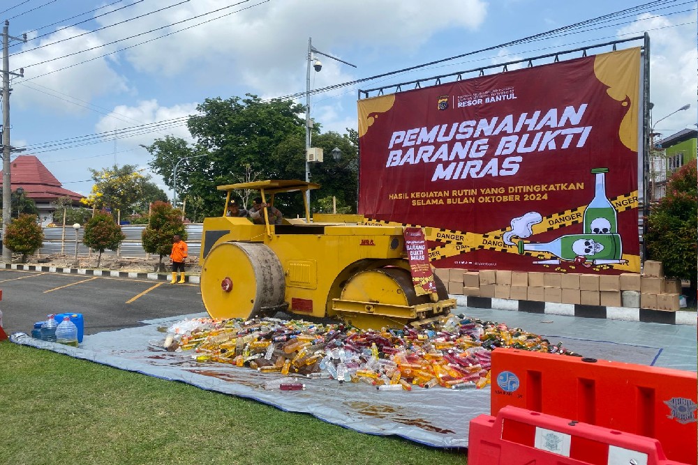 Pemkab Dan Polres Bantul Berkomitmen Untuk Berantas Miras Ilegal Dan Oplosan