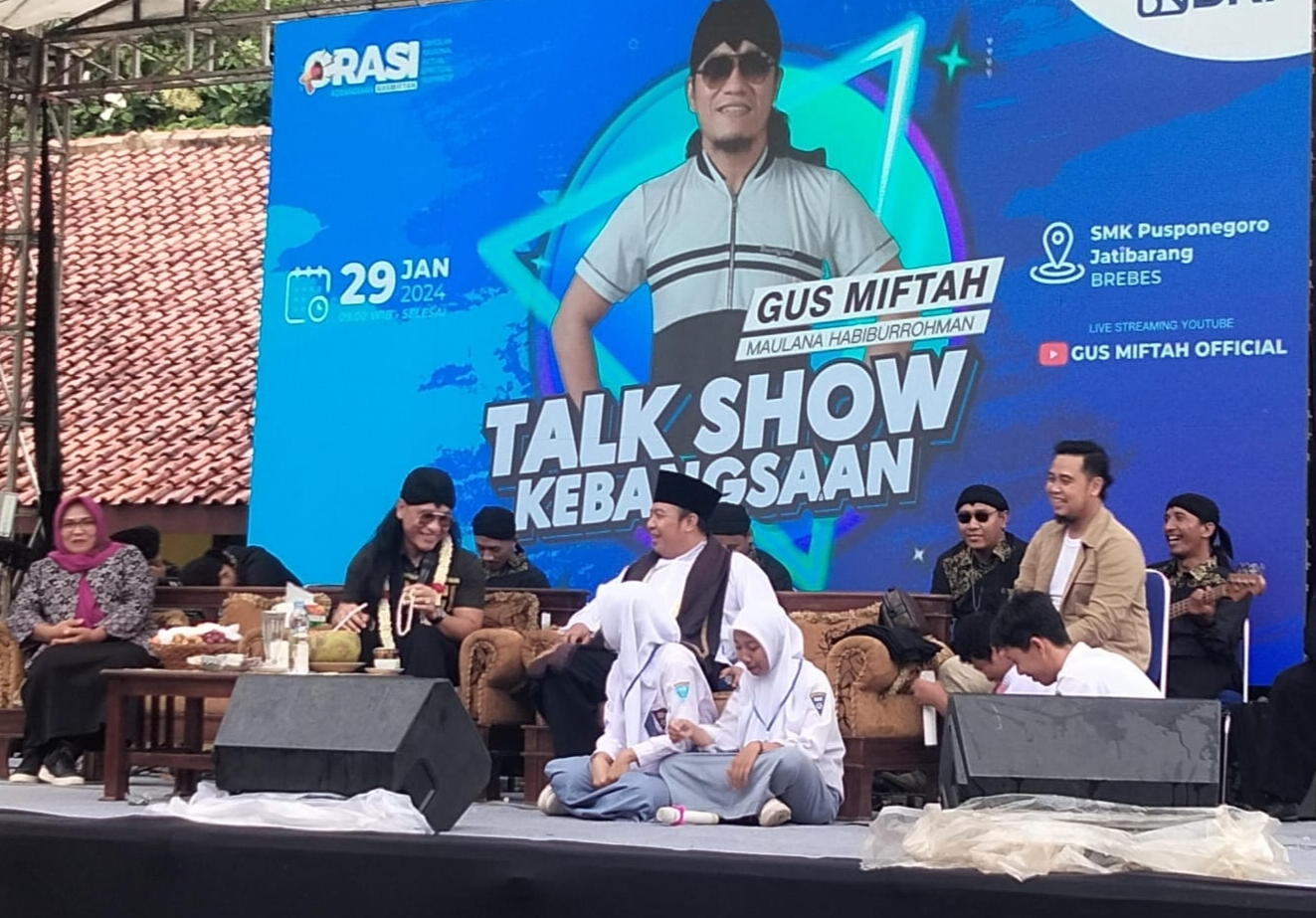 Gus Miftah Ajak Pelajar SMK Pusponegoro Jatibarang, 'Ngaji Wawasan Kebangsaan' Agar Tidak Mudah Terprovokasi