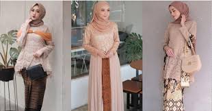 Gaya Outfit Wanita Hijab Dengan Kebaya Modern Kekinian, Makin Cantik Dengan Berbagai Look Yang Elegan