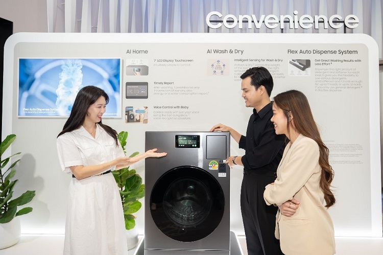 Samsung BESPOKE AI Laundry Combo Merek Mesin Cuci Terbaik Dengan AI Control Resmi Di Asia