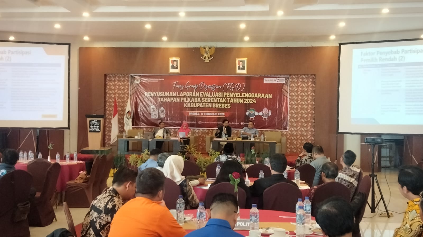 Integritas Komisioner KPU Brebes dan Rendahnya Partisipasi Pemilih Jadi Sorotan FGD Evaluasi Pilkada