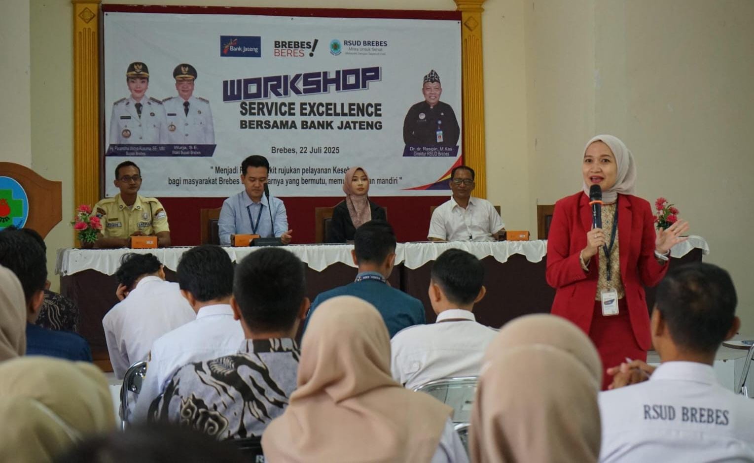 Genjot Kualitas Pelayanan Kesehatan, RSUD Brebes Gelar Workshop Service Excellence; Efisiensi, Empati, solusi