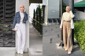 Simak Ide Style Fashion Wanita Hijab Ke Kantor Yang Nyaman dan Modis, Ada Formal Dan Casual Yang Pasti Stylish