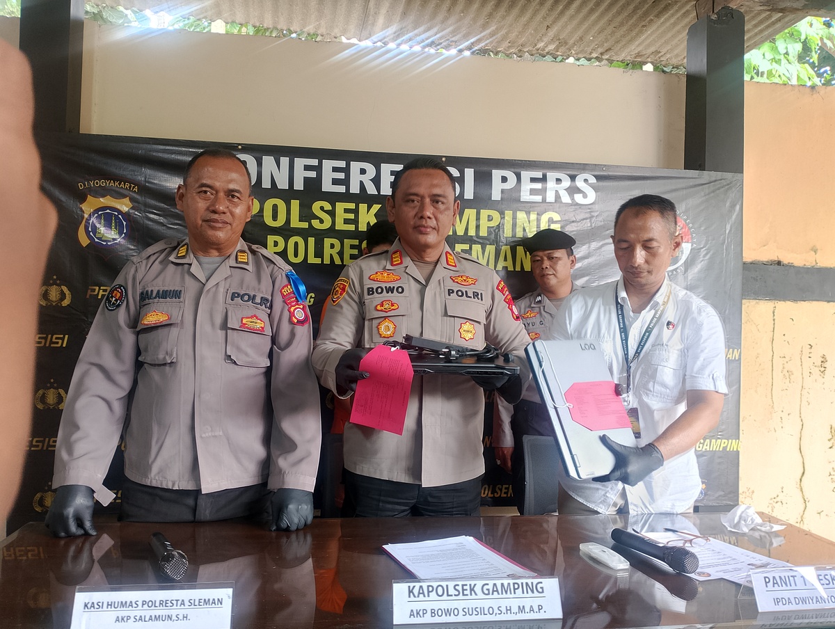 Mahasiswa Bobol Kontrakan di Gamping Demi Bayar Hutang, Laptop Rp24 Juta Raib 