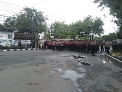 Buntut Aksi Ricuh di Kusumanegara, Ratusan Kepolisian Amankan Aksi Demo FJI Hindari Kejadian Serupa