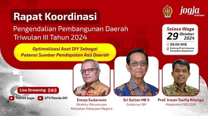 Rakordal TW III Tahun 2024, Aset DIY Berpotensi Untuk Tingkatkan PAD