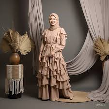 Gaya Outfit Wanita Dengan Gamis Modern Kekinian 2025, Tampil Elegan Cocok  di Acara Formal Maupun Kasual