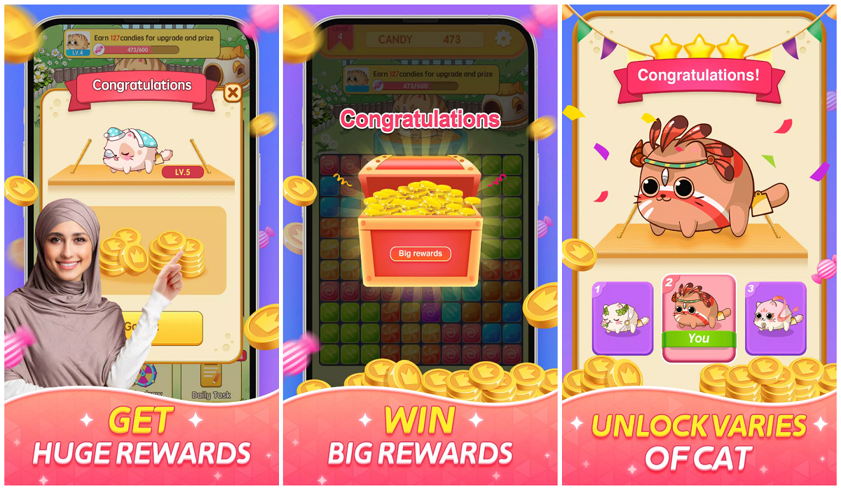 Hasilkan Cuan Gratis hingga Rp200 Ribu di Cat Crush Penghasil Saldo DANA, Simak Cara Mainnya Disini