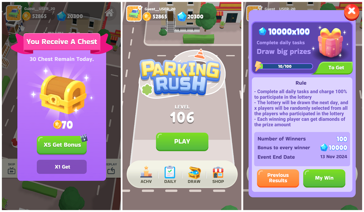 Game Penghasil Cuan Parking Rush Bisa Hasilkan 500 Ribu Per Hari? Simak Cara Mainnya Disini