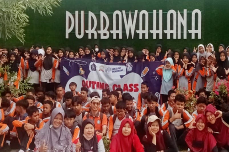 Serunya Outing Class SMP Mutu di Obyek Wisata Purbawahana, Siswa Belajar Habitat Hewan