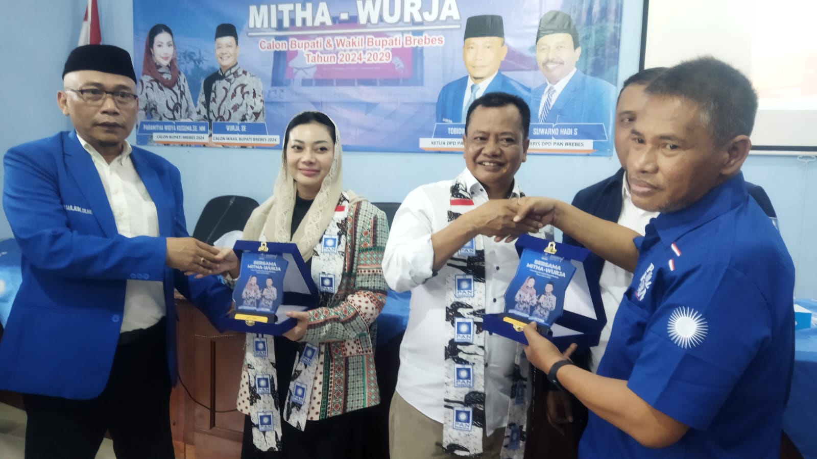 Kader dan Militan PAN Solid, Deklarasi Menangkan Paramitha-Wurja Dalam Pilkada Brebes 2024