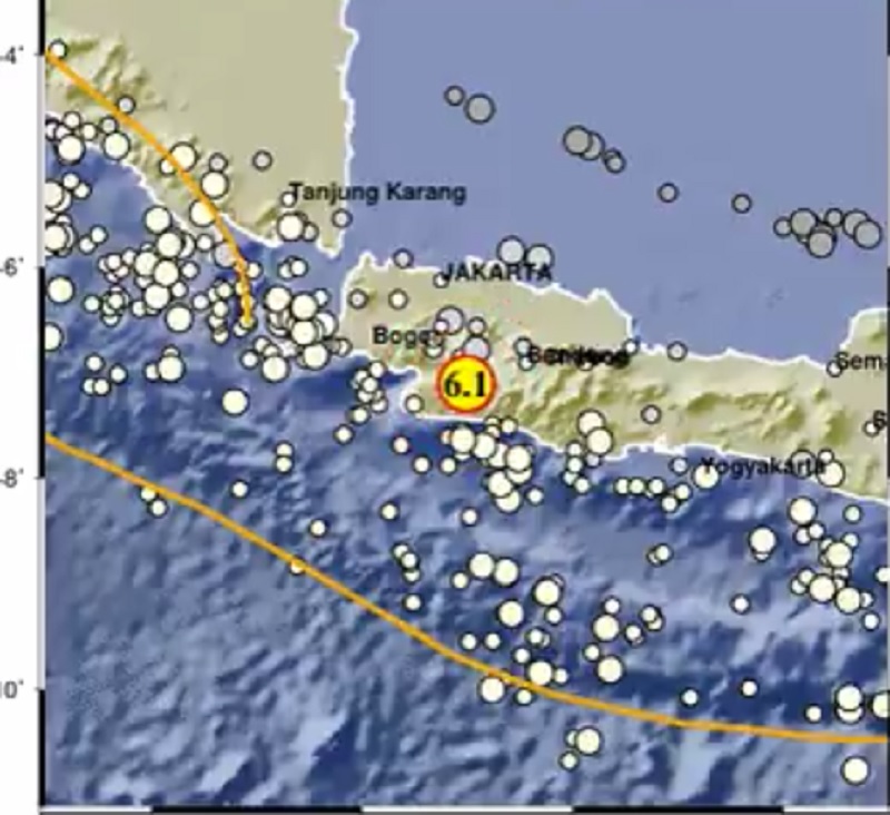 BMKG Sebut Gempa Sukabumi Ada Patahan Batuan dalam Lempeng Indo-Australia 