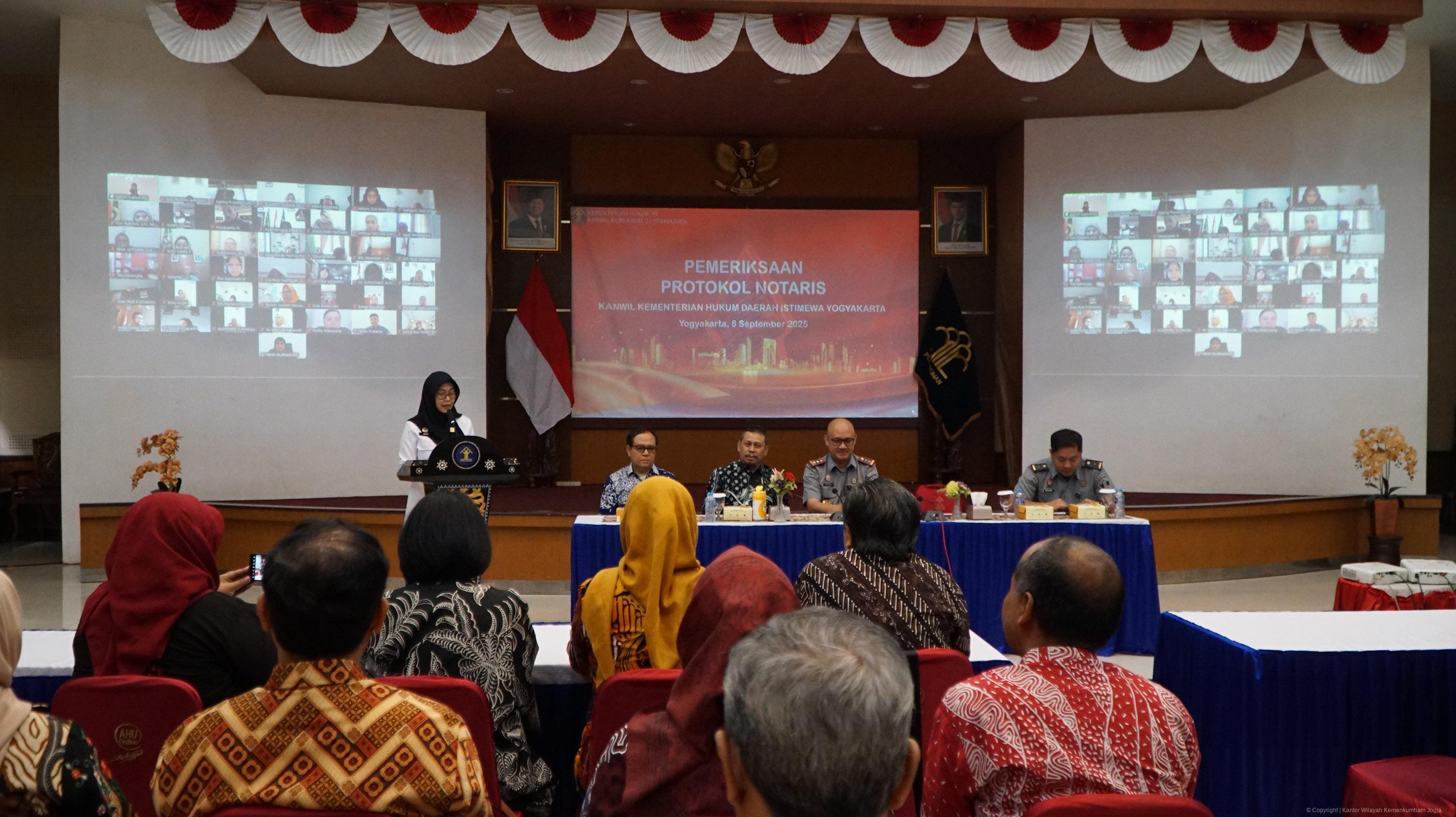 540 Notaris di DIY Jalani Pemeriksaan Protokol, Kemenkumham Tekankan Penguatan Integritas Profesi