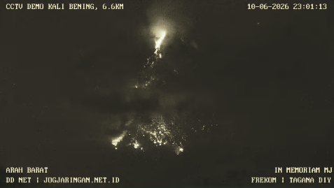 Gunung Merapi Kembali Aktif, 141 Guguran dan 1 Awan Panas Tercatat dalam Sehari