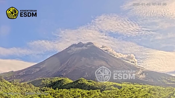 Merapi Masih Siaga Awal 2026, Guguran Lava Dominasi Aktivitas Sepekan