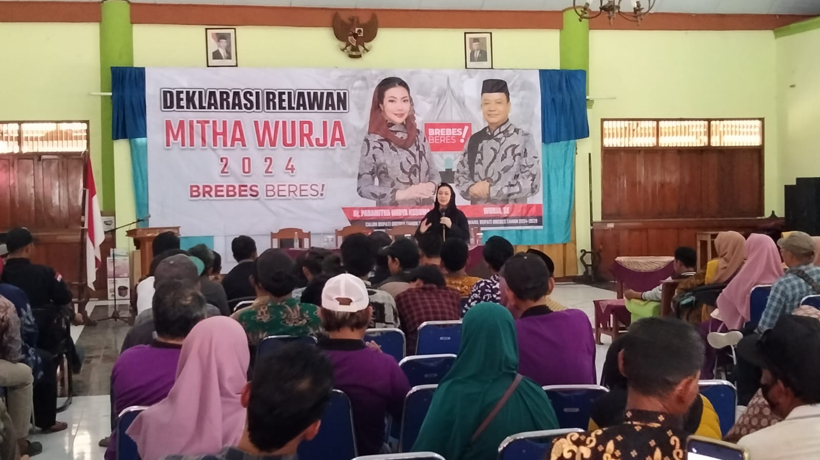 22 Kelompok Relawan Gabungan Deklarasi Dukung Kemenangan Paslon Bupati Wakil Bupati Brebes Paramitha-Wurja