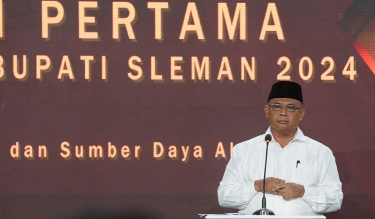 Debat Publik Pertama Cabup dan Cawabup Sleman, Harda Kiswaya Tekankan Pertumbuhan Ekonomi