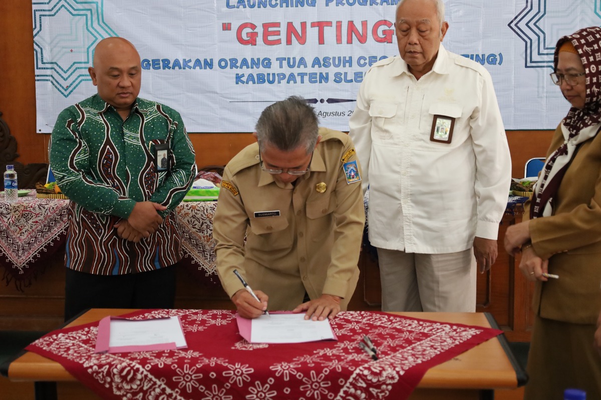 Sleman Luncurkan GENTING: 'Telur Bahagia' Kolaborasi Pemkab, Baznas, dan Bank Sleman Tangkal Stunting