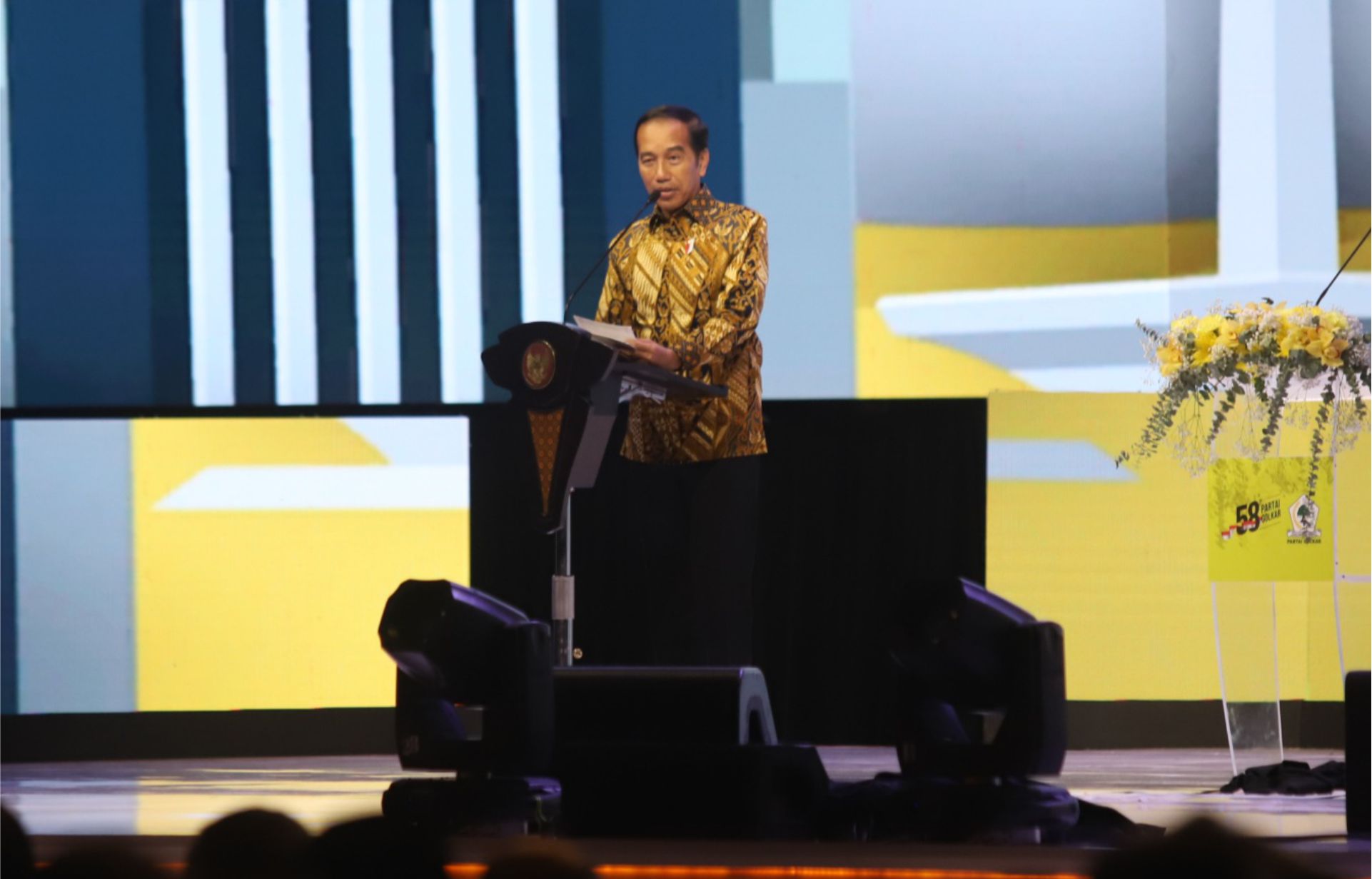 HUT Ke-58 Partai Golkar, Jokowi: Jangan Sembrono Pilih Capres