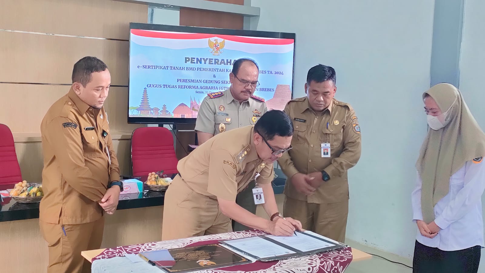 850 Bidang Aset Tanah Pemkab Brebes Sudah Bersertifikat Barang Milik Daerah