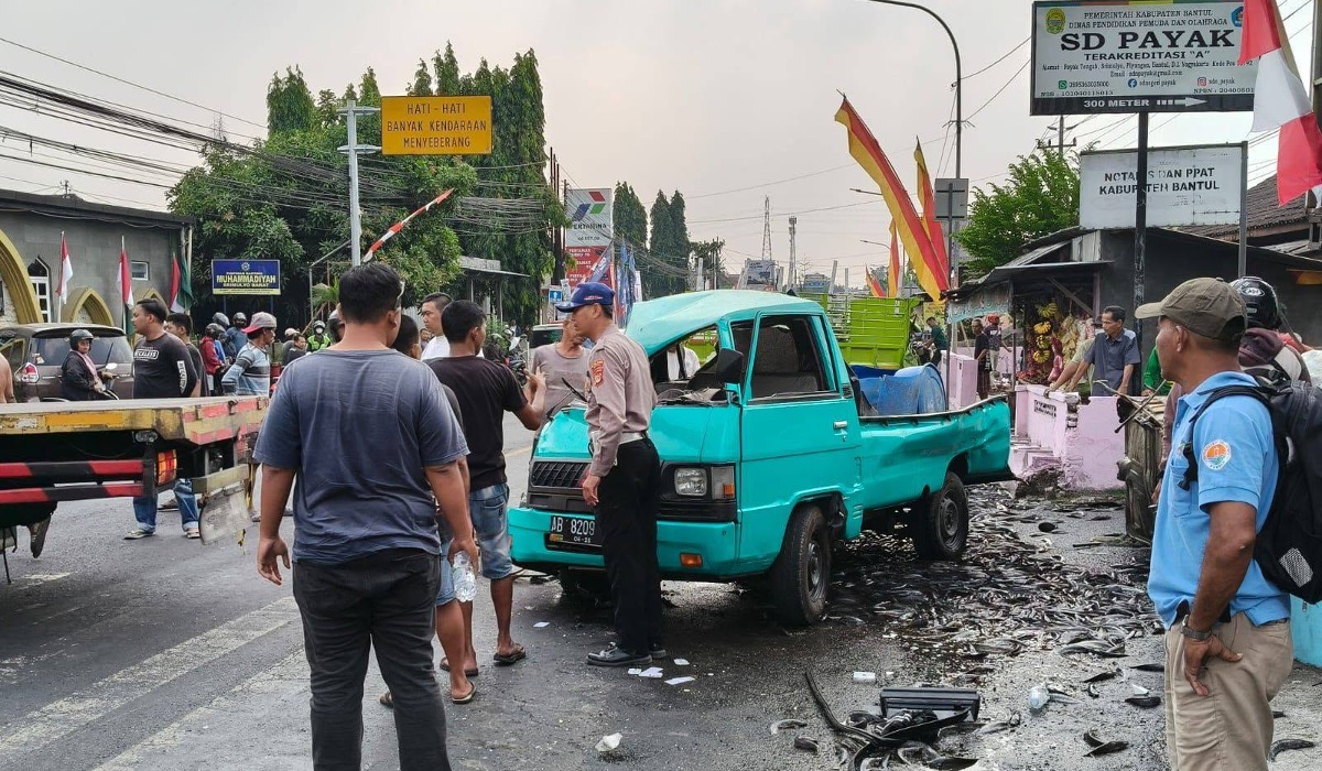 Kecelakaan Beruntun 4 Kendaraan di Jalan Jogja-Wonosari, 1 Orang Tewas 