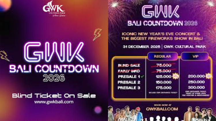 Perayaan Spektakuler GWK Bali Countdown 2026 Siap Guncang Pulau Dewata, Berikut Info Lengkapnya